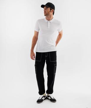 Polo à manches courtes en maille piquée homme vue11 - GEMO 4G HOMME - GEMO