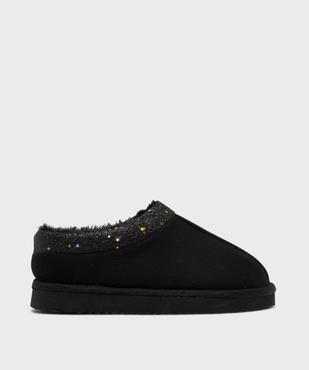 Chaussons en suédine avec doublure fourrure imitation fille vue1 - GEMO (ENFANT) - GEMO