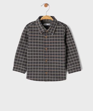 Chemise à carreaux en matière extensible bébé garçon vue1 - GEMO(BEBE DEBT) - GEMO