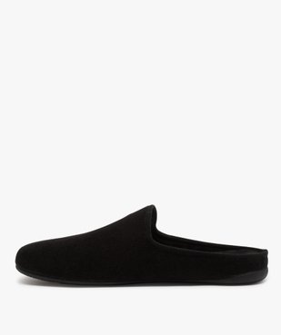 Chaussons homme en forme de slippers unis avec broderie vue3 - GEMO(HOMWR HOM) - GEMO