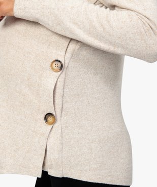 Pull de grossesse et allaitement en maille chinée souple et douce vue2 - GEMO (MATER) - GEMO