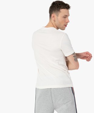 Tee-shirt homme avec motif en maille bouclette – Camps United vue3 - CAMPS UNITED - GEMO