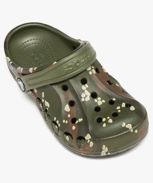 Sabots souples plage garçon dessus militaire perforé - Crocs vue5 - CROCS - GEMO