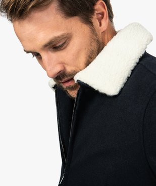 Blouson homme laine avec col amovible vue2 - GEMO (HOMME) - GEMO