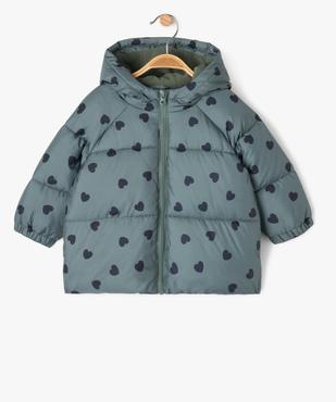Doudoune matelassée à motifs bébé fille vue2 - GEMO 4G BEBE - GEMO