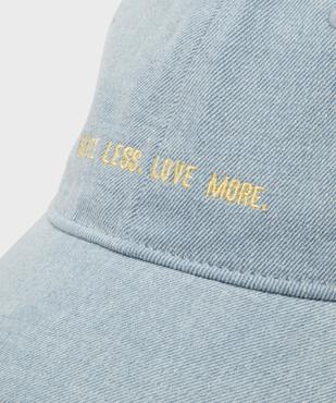 Casquette en jean fille vue3 - GEMO (ACCESS) - GEMO