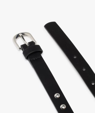 Ceinture fine à clous femme vue2 - GEMO (JUNIOR) - GEMO