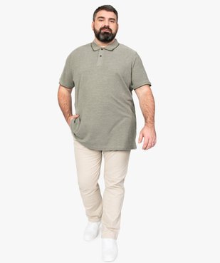 Polo homme à manches courtes et finitions fantaisie vue5 - GEMO (HOMME) - GEMO