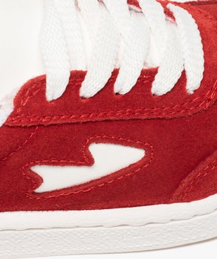 Tennis enfant bicolores à lacets et zip vue6 - GEMO (ENFANT) - GEMO