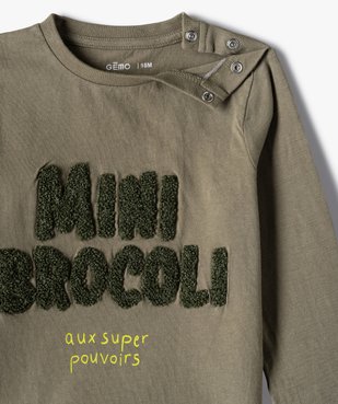 Tee-shirt bébé garçon à manches longues avec motifs (lot de 2) vue3 - GEMO(BEBE DEBT) - GEMO