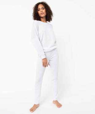 Pantalon de pyjama femme en maille côtelée vue5 - GEMO(HOMWR FEM) - GEMO