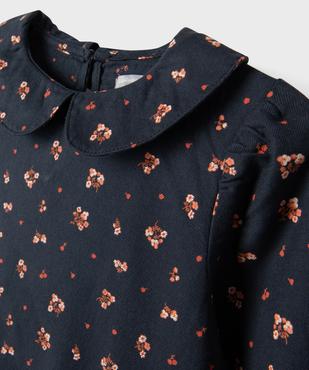 Chemise fleurie à col Claudine fille - LuluCastagnette vue2 - LULUCASTAGNETTE - GEMO