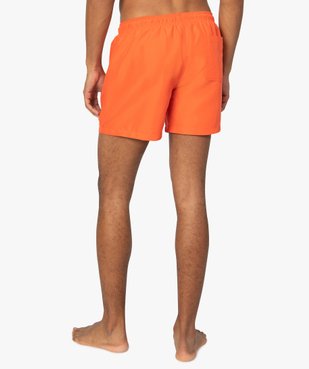 Short de bain homme uni vue3 - GEMO (PLAGE) - GEMO