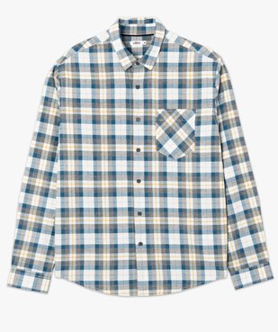 Chemise homme à carreaux en coton vue4 - GEMO (HOMME) - GEMO