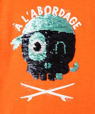 Tee-shirt garçon à manches courtes avec motif animé vue3 - GEMO (ENFANT) - GEMO
