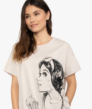 Tee-shirt femme avec motif femme - Disney vue2 - DISNEY DTR - GEMO