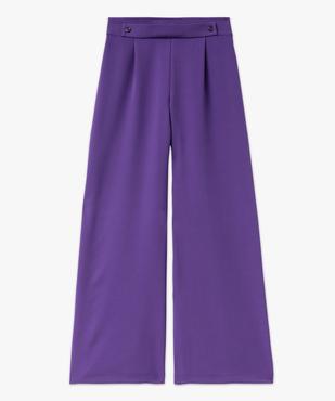 Pantalon large avec ceinture fantaisie femme vue4 - GEMO(FEMME PAP) - GEMO