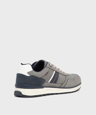 Baskets basses multitextures homme - Urban Steps vue5 - URBAN STEPS - GEMO