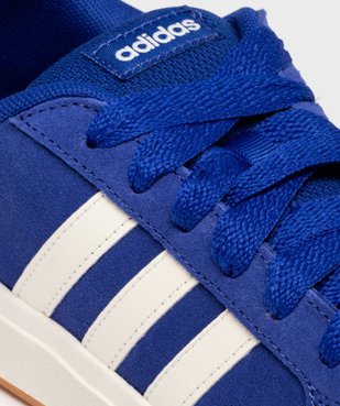 Baskets basses en cuir suédé Grand Court 00s garçon - Adidas vue6 - ADIDAS - GEMO