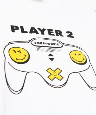 Tee-shirt garçon avec motif manette de jeu - Smiley World vue2 - SMILEY - GEMO