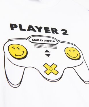 Tee-shirt garçon avec motif manette de jeu - Smiley World vue2 - SMILEY - GEMO