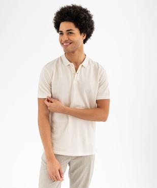 Polo à manches courtes en maille piquée homme vue4 - GEMO 4G HOMME - GEMO
