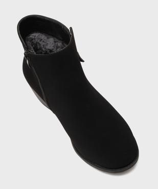 Boots confort fourrés à talon et zip femme vue5 - G'FLEX - GEMO