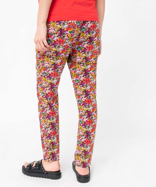 Pantalon de grossesse imprimé fluide à taille smockée vue3 - GEMO (MATER) - GEMO