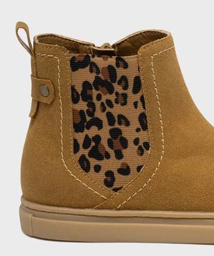 Boots Chelsea zippées à motif léopard fille - Lovely Wings vue6 - LOVELY WINGS - GEMO