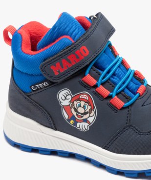 Boots garçon fourrées avec lacets élastiques ronds - Super Mario vue6 - MARIO - GEMO