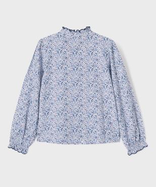 Chemise à motifs fleuris et col victorien fille - LuluCastagnette vue4 - LULUCASTAGNETTE - GEMO