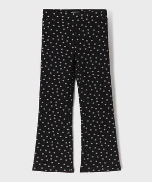 Legging flare en maille bouclette imprimée fille vue1 - GEMO 4G FILLE - GEMO