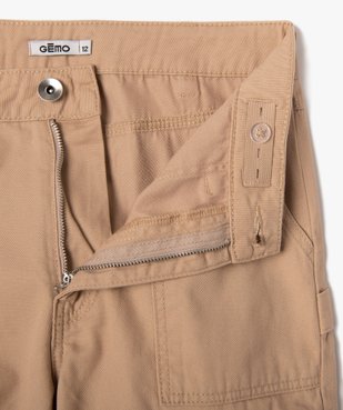Pantalon fille coupe baggy multipoches vue2 - GEMO 4G FILLE - GEMO