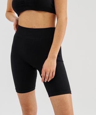 Boxer long sans coutures en maille côtelée femme vue1 - GEMO(HOMWR FEM) - GEMO