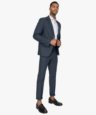 Pantalon de costume homme ajusté en lin majoritaire vue5 - GEMO (HOMME) - GEMO
