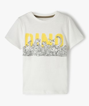 Tee-shirt garçon à manches courtes imprimé dinosaure vue1 - GEMO (ENFANT) - GEMO