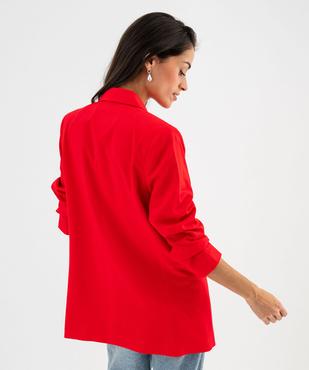 Veste de tailleur coupe large fermeture croisée femme vue4 - GEMO(FEMME PAP) - GEMO