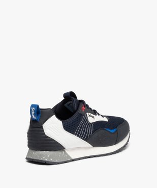 Baskets homme retro-running à lacets - Schott vue4 - SCHOTT - GEMO