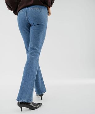 Jean bootcut taille haute femme vue3 - GEMO 4G FEMME - GEMO