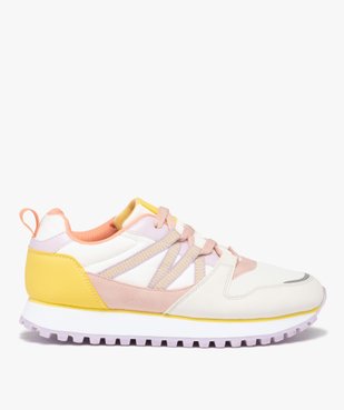 Baskets femme running multicolores à semelle crantée vue1 - GEMO (SPORTSWR) - GEMO