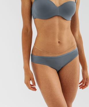 Culottes unies en microfibre femme (lot de 2) vue4 - GEMO 4G FEMME - GEMO