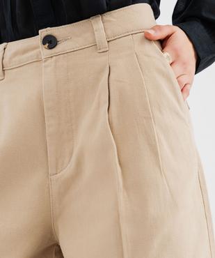 Pantacourt large à revers femme vue3 - GEMO 4G FEMME - GEMO