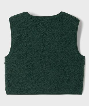 Gilet sans manches en maille sherpa fille vue4 - GEMO 4G FILLE - GEMO