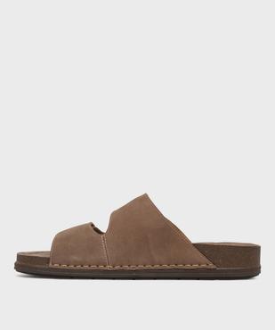 Sandales à scratch dessus cuir homme - Pierre Cardin vue3 - PIERRE CARDIN D - GEMO