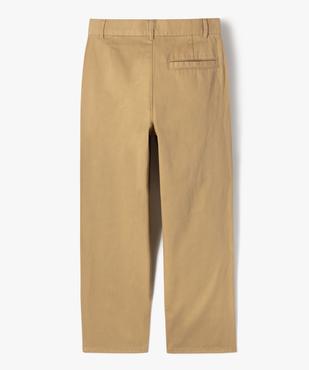 Pantalon chino coupe large garçon vue4 - GEMO (JUNIOR) - GEMO