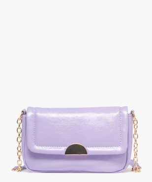 Sac besace compact à matelassage verni femme vue2 - GEMO (ACCESS) - GEMO