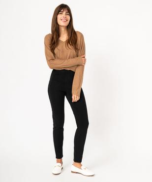 Tee-shirt à manches longues à double col V femme vue5 - GEMO(FEMME PAP) - GEMO