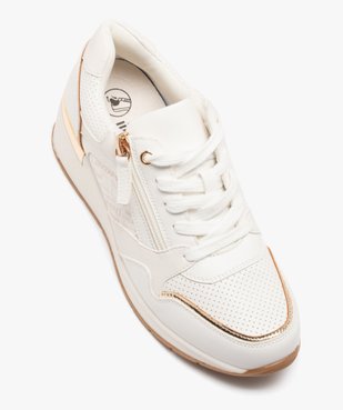 Baskets femme à talon compensé et à zip avec bout amande vue5 - GEMO (SPORTSWR) - GEMO