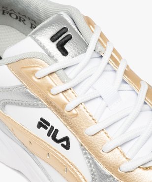 Baskets femmes à lacets avec contrastes métallisés - Fila vue6 - FILA - GEMO