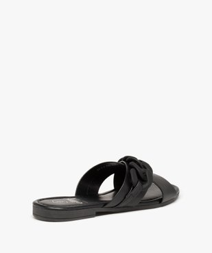 Mules femme à talon plat avec maillons de chaîne mats vue4 - GEMO (CASUAL) - GEMO